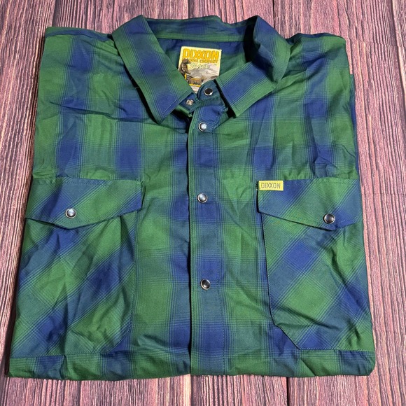 Dixxon Flannel Co. Other - Dixxon Flannel Co. “Tahoe” 5XL Men’s Bamboo Blend Plaid Pearl Snap Short Sleeve